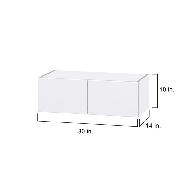 Hugo&Borg Lasalle 30 x 10 x 14.88-in Glacier White Door Wall Semi-Custom Cabinet