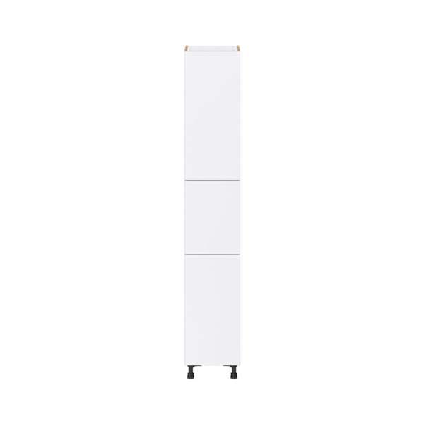 Hugo&Borg Lasalle 15 x 89.5 x 24.88-in Glacier White Door and Drawer Pantry Semi-Custom Cabinet