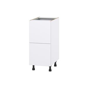 Hugo&Borg Lasalle 15 x 34.5 x 24.88-in Glacier White Drawer Base Semi-Custom Cabinet