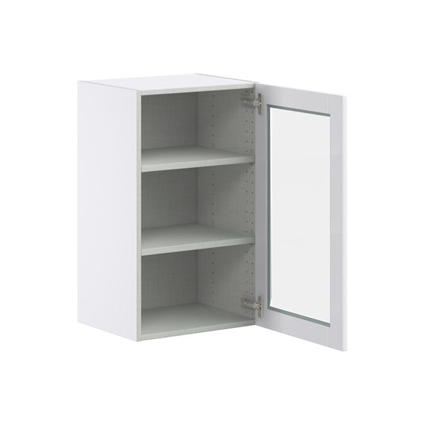 Hugo&Borg Lasalle 18 x 30 x 14.88-in Glacier White Door Wall Semi-Custom Cabinet