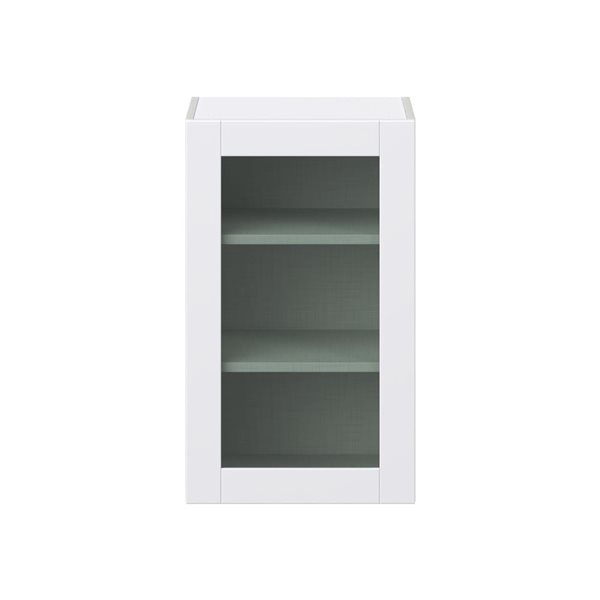 Hugo&Borg Lasalle 18 x 30 x 14.88-in Glacier White Door Wall Semi-Custom Cabinet