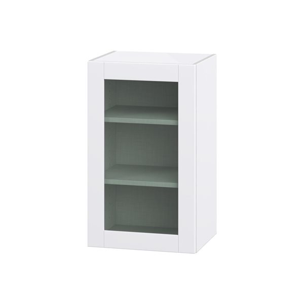 Hugo&Borg Lasalle 18 x 30 x 14.88-in Glacier White Door Wall Semi-Custom Cabinet