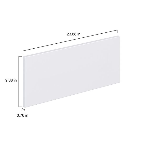 Hugo&Borg Lasalle 23.88 x 9.88 x 0.75-in Cabinet Drawer Front - White