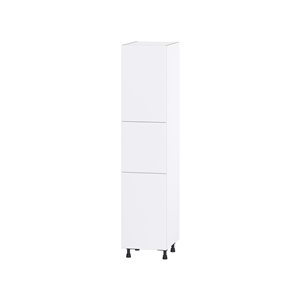 Hugo&Borg Lasalle 18 x 84.5 x 24.88-in Glacier White Door and Drawer Pantry Semi-Custom Cabinet