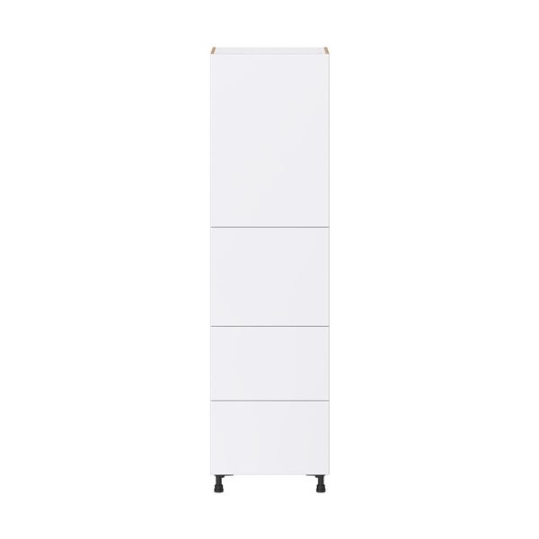 Hugo&Borg Lasalle 24 x 89.5 x 24.88-in Glacier White Door and Drawer Pantry Semi-Custom Cabinet