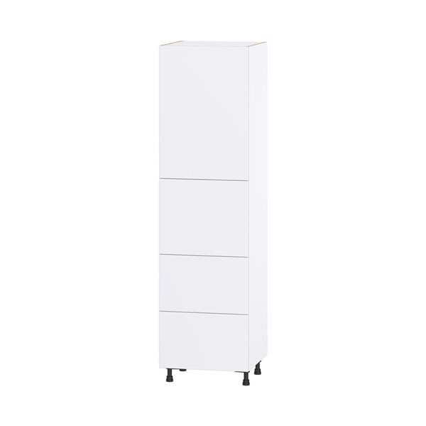 Hugo&Borg Lasalle 24 x 89.5 x 24.88-in Glacier White Door and Drawer Pantry Semi-Custom Cabinet