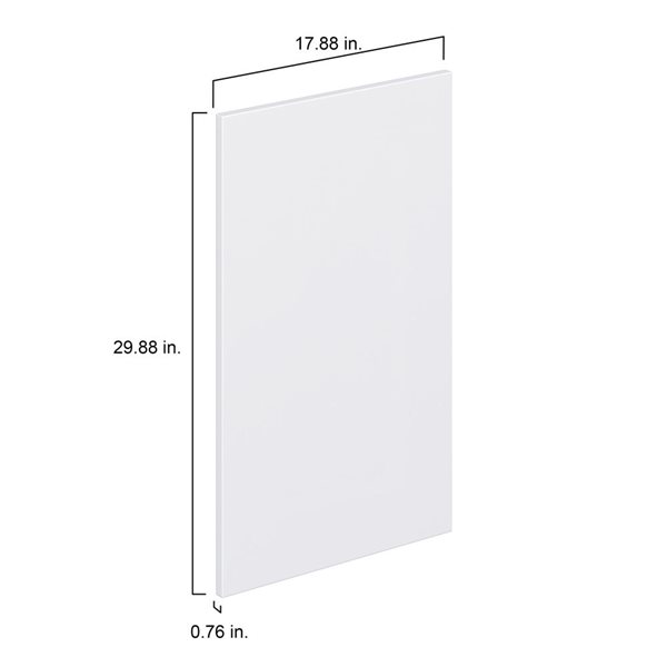 Hugo&Borg Lasalle 17.88 x 29.88 x 0.75-in Cabinet Door Front - White