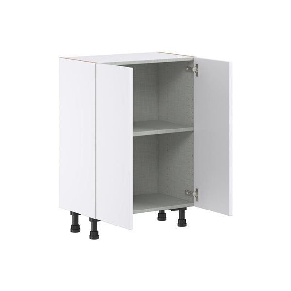 Hugo&Borg Lasalle 24 x 34.5 x 14.88-in Glacier White Door Base Semi-Custom Cabinet