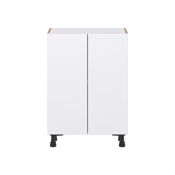 Hugo&Borg Lasalle 24 x 34.5 x 14.88-in Glacier White Door Base Semi-Custom Cabinet