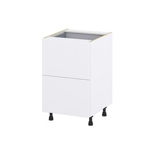 Hugo&Borg Lasalle 21 x 34.5 x 24.88-in Glacier White Drawer Base Semi-Custom Cabinet