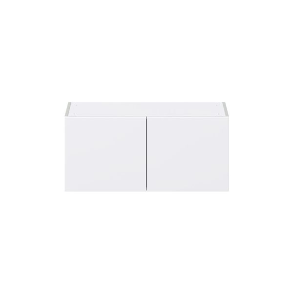 Hugo&Borg Lasalle 33 x 15 x 14.88-in Glacier White Door Wall Semi-Custom Cabinet