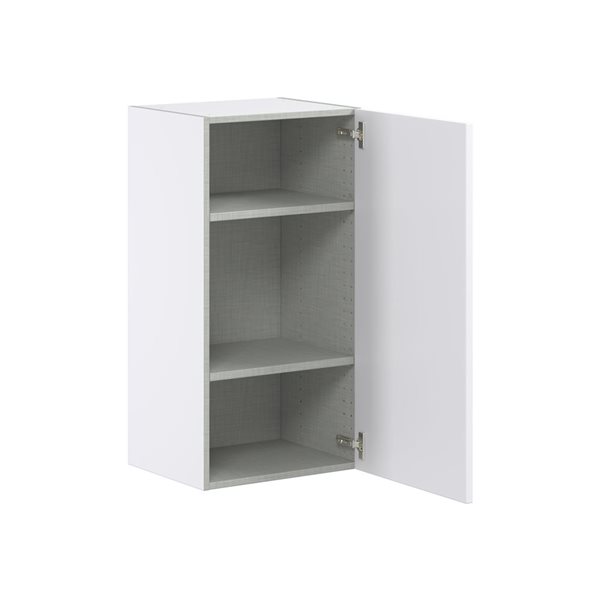 Hugo&Borg Lasalle 18 x 35 x 14.88-in Glacier White Door Wall Semi-Custom Cabinet