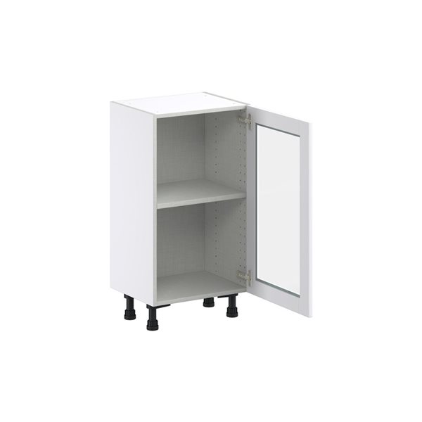 Hugo&Borg Lasalle 18 x 34.5 x 14.88-in Glacier White Door Base Semi-Custom Cabinet