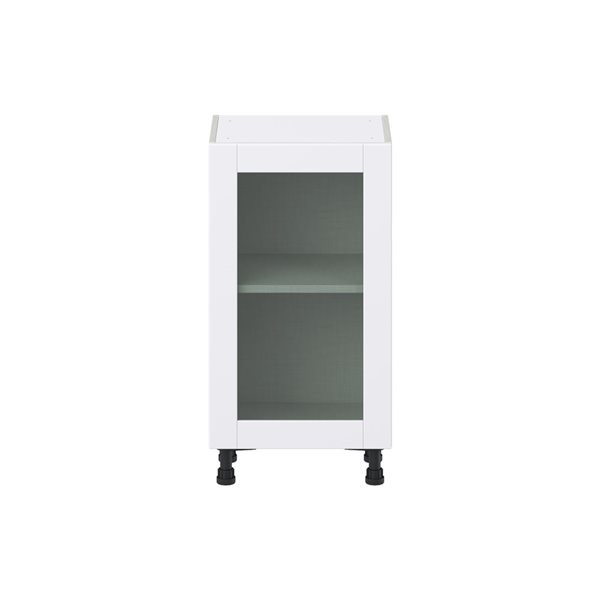 Hugo&Borg Lasalle 18 x 34.5 x 14.88-in Glacier White Door Base Semi-Custom Cabinet