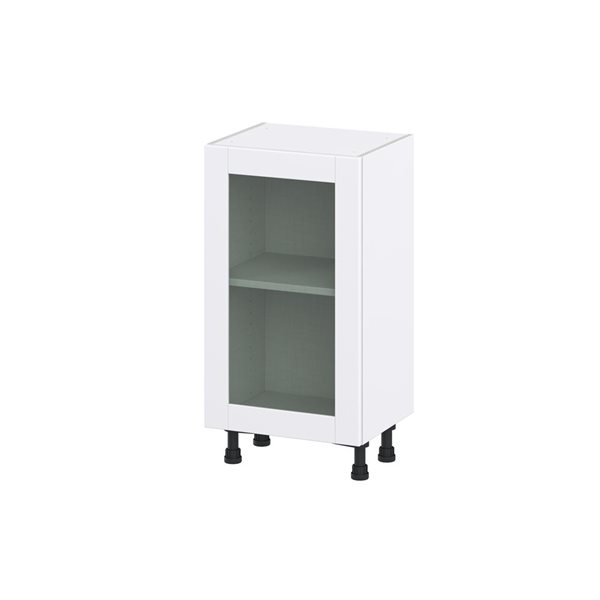 Hugo&Borg Lasalle 18 x 34.5 x 14.88-in Glacier White Door Base Semi-Custom Cabinet