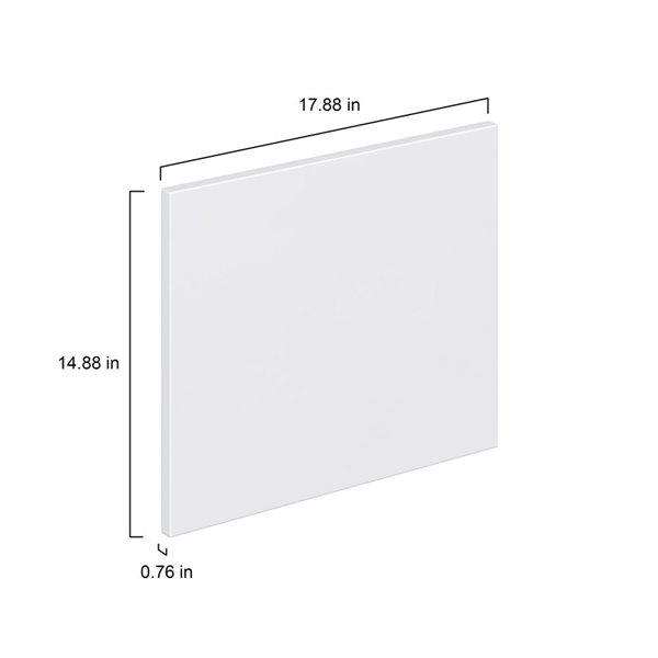 Hugo&Borg Lasalle 17.88 x 14.88 x 0.75-in Cabinet Drawer Front - White