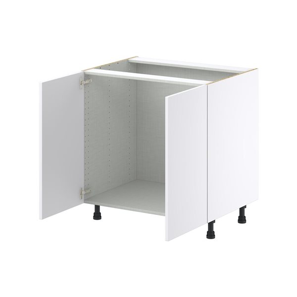 Hugo&Borg Lasalle 33 x 34.5 x 24.88-in Glacier White Door Base Semi-Custom Cabinet