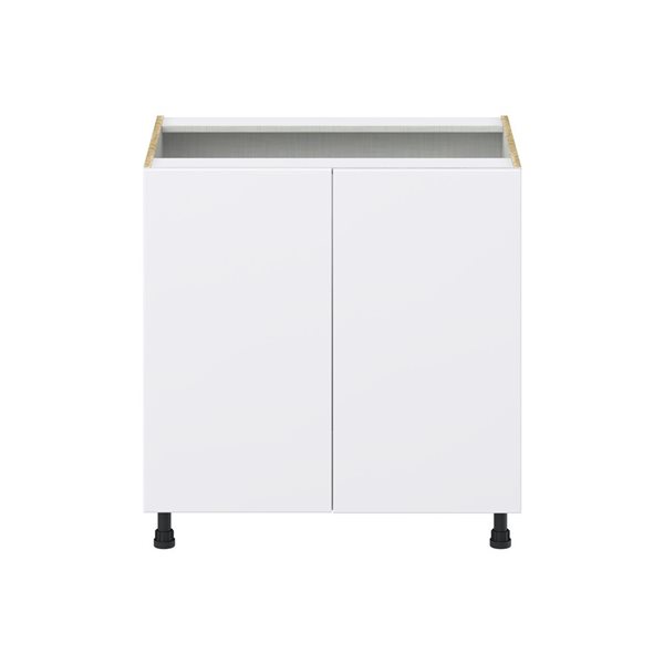 Hugo&Borg Lasalle 33 x 34.5 x 24.88-in Glacier White Door Base Semi-Custom Cabinet