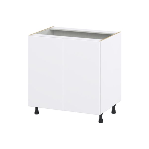 Hugo&Borg Lasalle 33 x 34.5 x 24.88-in Glacier White Door Base Semi-Custom Cabinet