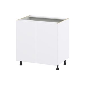 Hugo&Borg Lasalle 33 x 34.5 x 24.88-in Glacier White Door Base Semi-Custom Cabinet