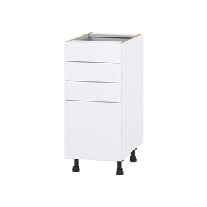 Hugo&Borg Lasalle 15 x 34.5 x 24.88-in Glacier White Drawer Base Semi-Custom Cabinet