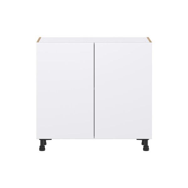 Hugo&Borg Lasalle 36 x 34.5 x 14.88-in Glacier White Door Base Semi-Custom Cabinet