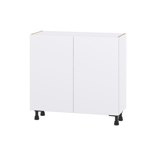 Hugo&Borg Lasalle 36 x 34.5 x 14.88-in Glacier White Door Base Semi-Custom Cabinet