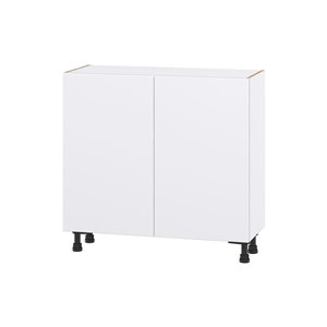 Hugo&Borg Lasalle 36 x 34.5 x 14.88-in Glacier White Door Base Semi-Custom Cabinet