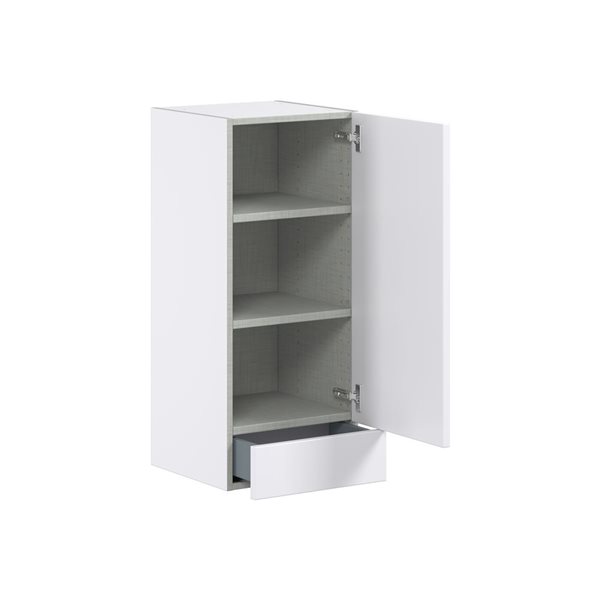 Hugo&Borg Lasalle 15 x 35 x 14.88-in Glacier White Door and Drawer Wall Semi-Custom Cabinet