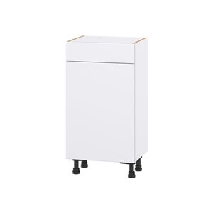 Hugo&Borg Lasalle 18 x 34.5 x 14.88-in Glacier White Door and Drawer Base Semi-Custom Cabinet