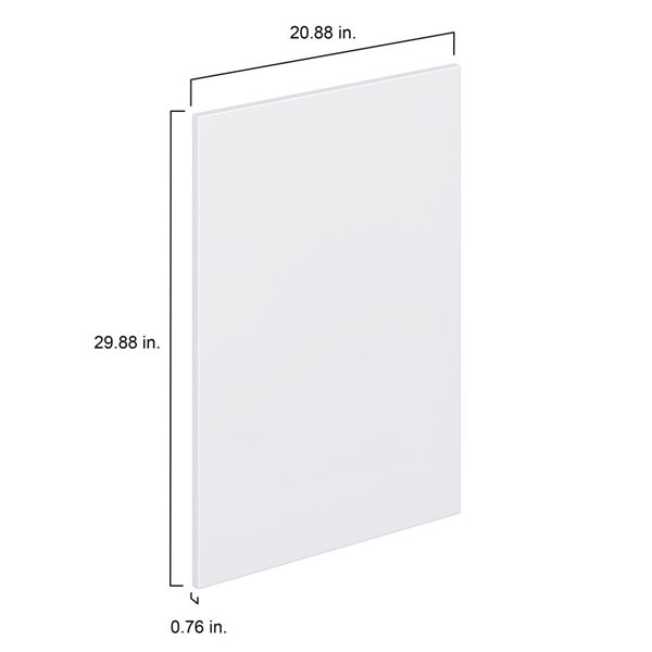 Hugo&Borg Lasalle 20.88 x 29.88 x 0.75-in Cabinet Door Front - White