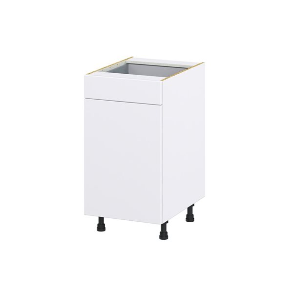 Hugo&Borg Lasalle 18 x 34.5 x 24.88-in Glacier White Drawer Base Semi-Custom Cabinet