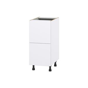 Hugo&Borg Lasalle 15 x 34.5 x 24.88-in Glacier White Drawer Base Semi-Custom Cabinet