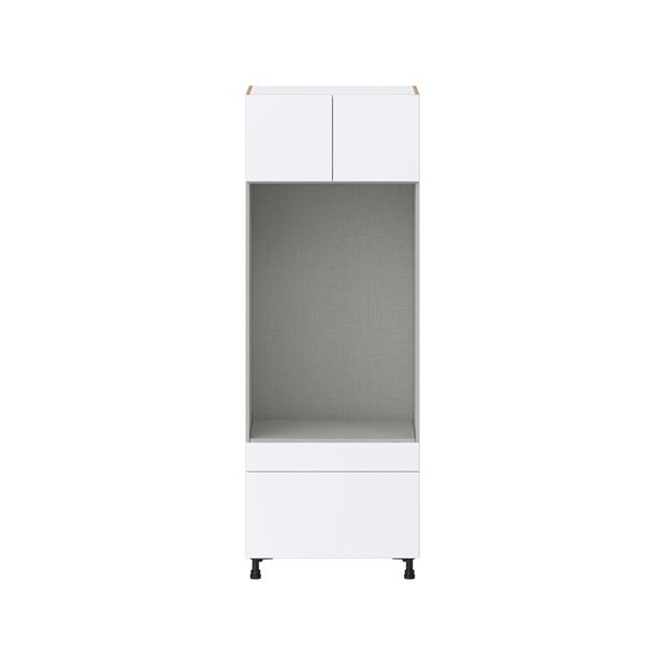 Hugo&Borg Lasalle 30 x 84.5 x 24.88-in Glacier White Door and Drawer Pantry Semi-Custom Cabinet