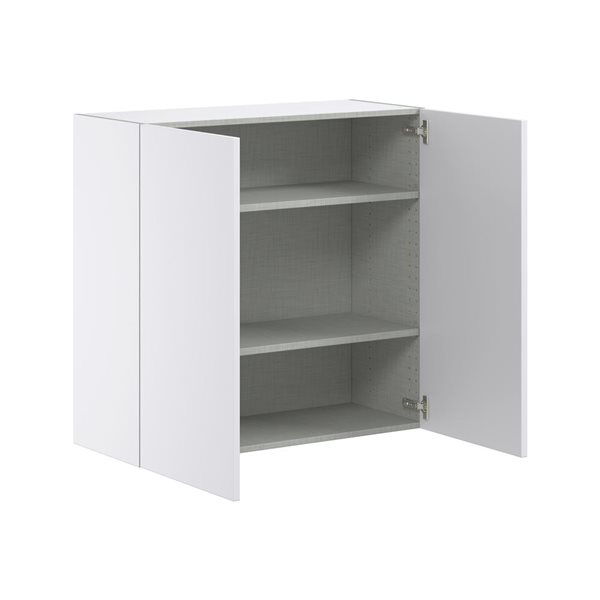 Hugo&Borg Lasalle 36 x 35 x 14.88-in Glacier White Door Wall Semi-Custom Cabinet