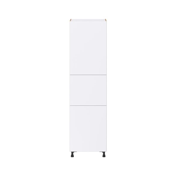 Hugo&Borg Lasalle 24 x 89.5 x 24.88-in Glacier White Door and Drawer Pantry Semi-Custom Cabinet