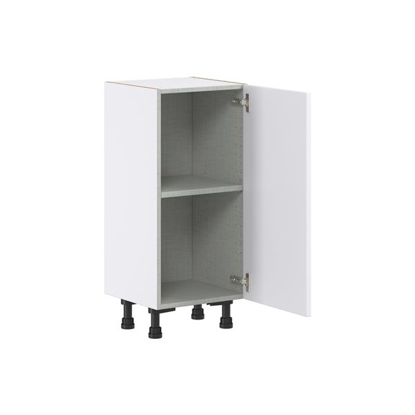 Hugo&Borg Lasalle 15 x 34.5 x 14.88-in Glacier White Door Base Semi-Custom Cabinet