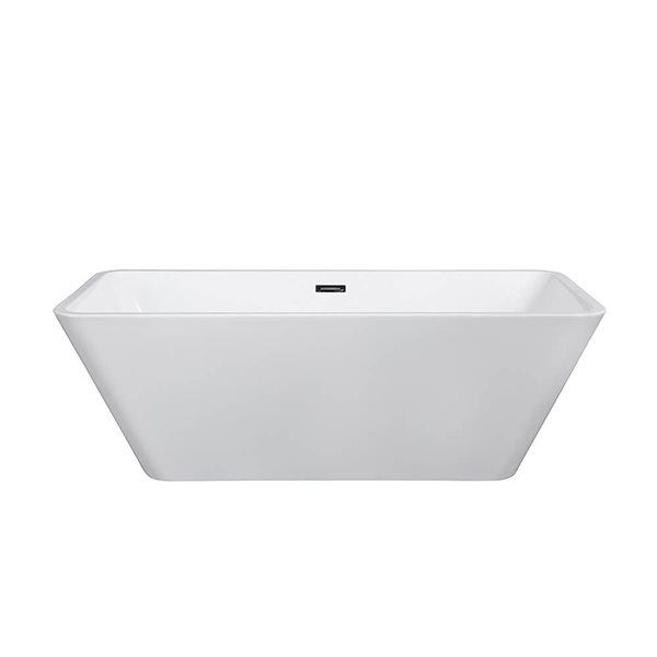 GEF Hope 30-in W x 59-in L White Acrylic Rectangular Freestanding Bathtub