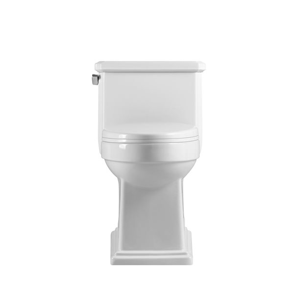 Gef Evie White Watersense Labeled Single Elongated Toilet