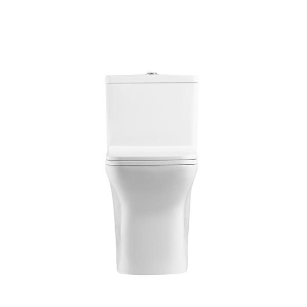 GEF Elise White Watersense Labeled Dual Flush Square Toilet