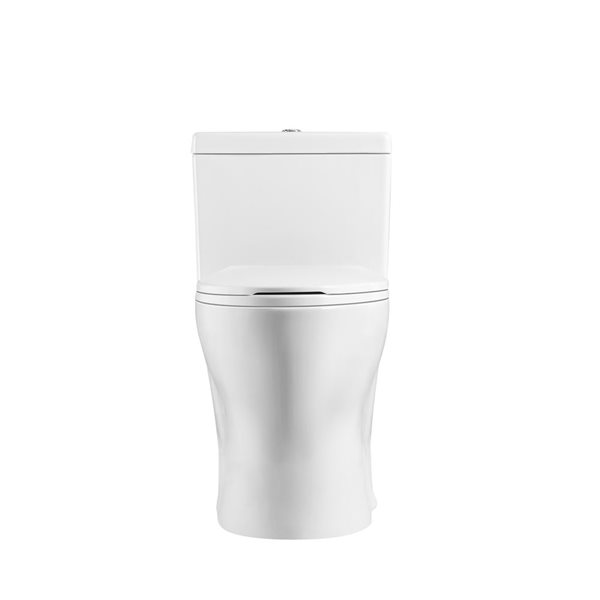 Gef Paris White Watersense Labeled Dual Elongated Toilet