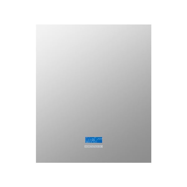 Miroir de salle de bain rectangulaire antibuée sans cadre Ashley à DEL 30 x 35 po par Sera