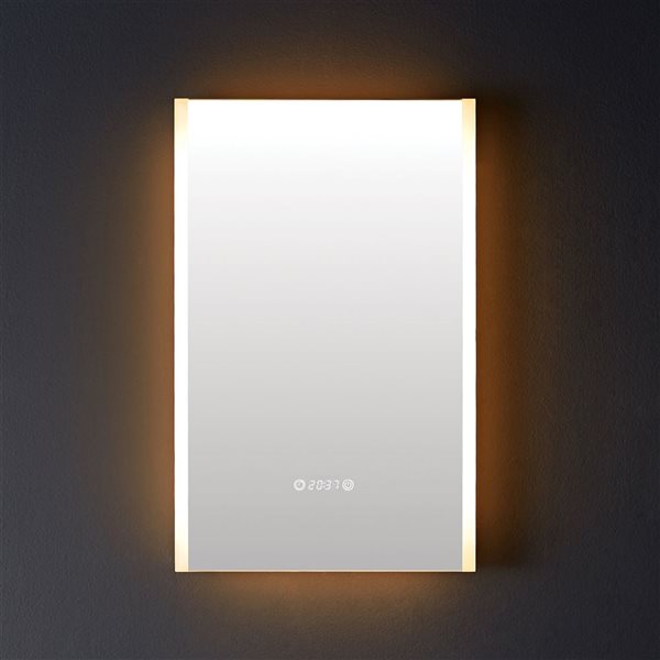 Sera Isabel 20 x 40-in LED White Rectangular Bathroom Mirror