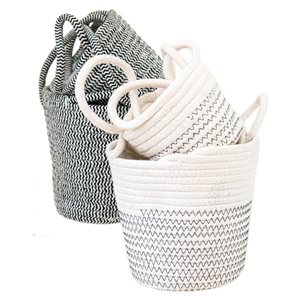 Tropi Co 4-pack 7 x 7-in Hanging Woven Baskets for Houseplants