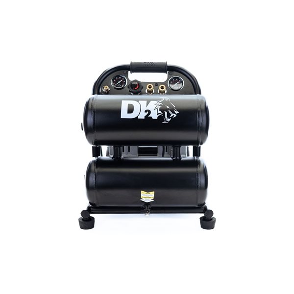 Dk2 4gal. Single Stage Portable Electric Twin Stack Air Compressor