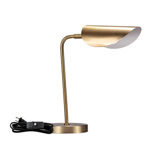 Globe Electric 32 in. Multi-Joint Metal Clamp Black Desk Lamp