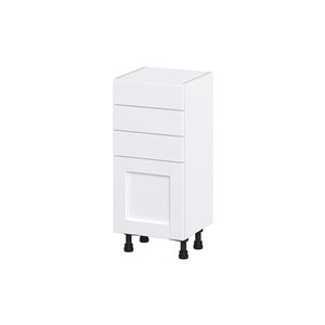 Hugo&Borg Rosemont 15 x 34.5 x 14.88 Glacier White Door And Drawer Base Semi-Custom Cabinet