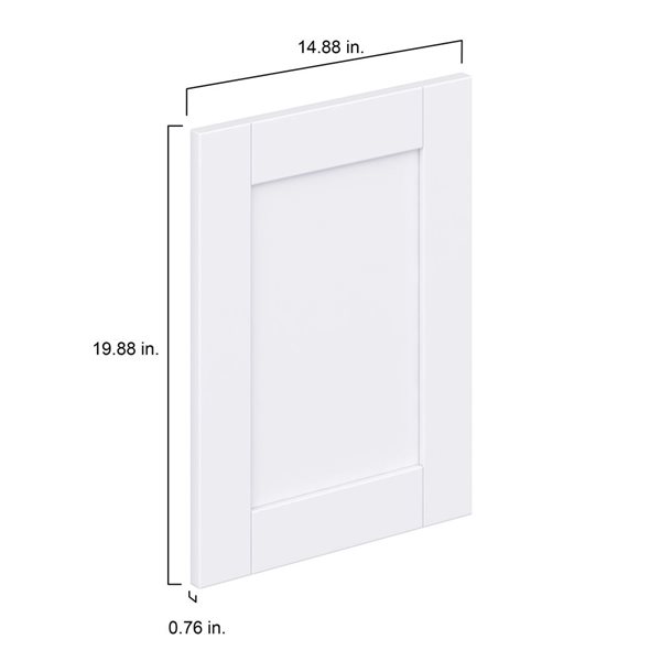 Hugo&Borg Rosemont 14.88 x 19.88 x 0.75 Cabinet Front Door White