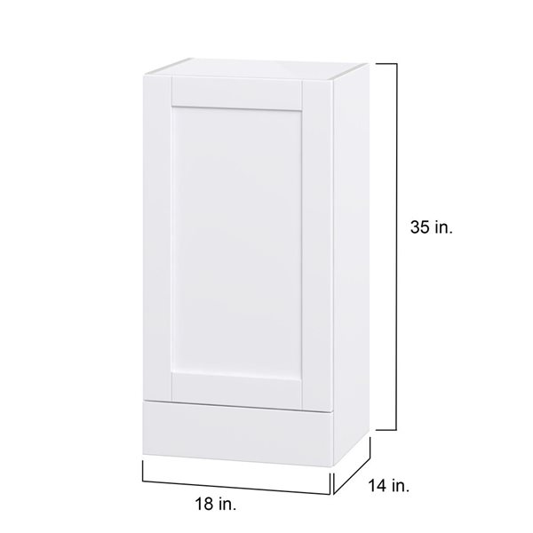 Hugo&Borg Rosemont 18 x 35 x 14.88 Glacier White Door And Drawer Wall Semi-Custom Cabinet