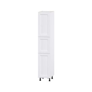Hugo&Borg Rosemont 15 x 84.5 x 24.88 Glacier White Door Pantry Semi-Custom Cabinet